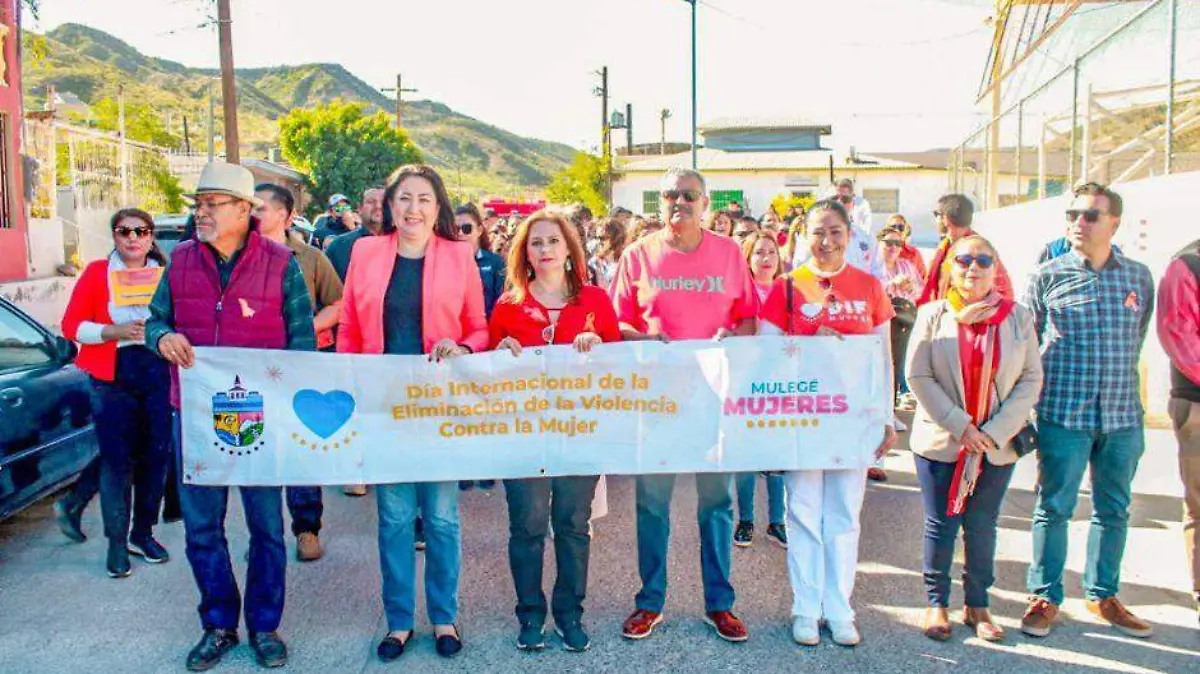 Marcha Mulegé violencia mujer